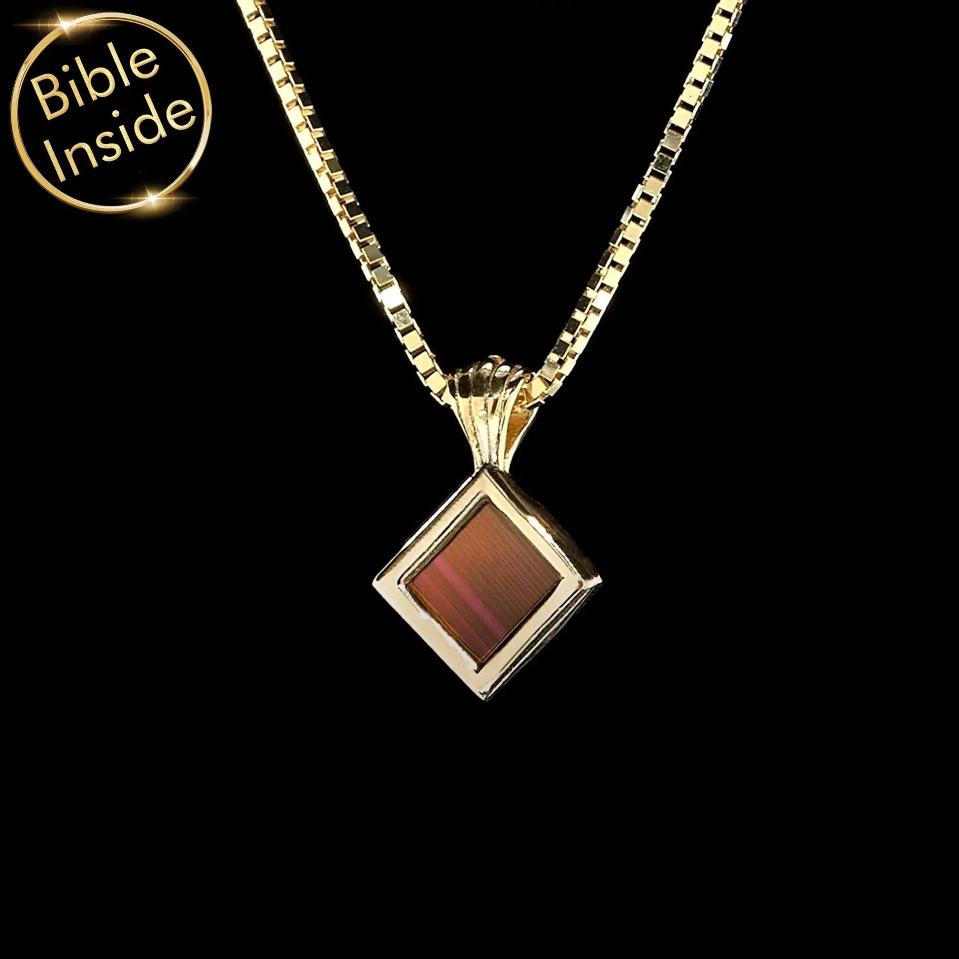 Bible Necklace: Minimalist Nano Bible - Pure Faith Pendant