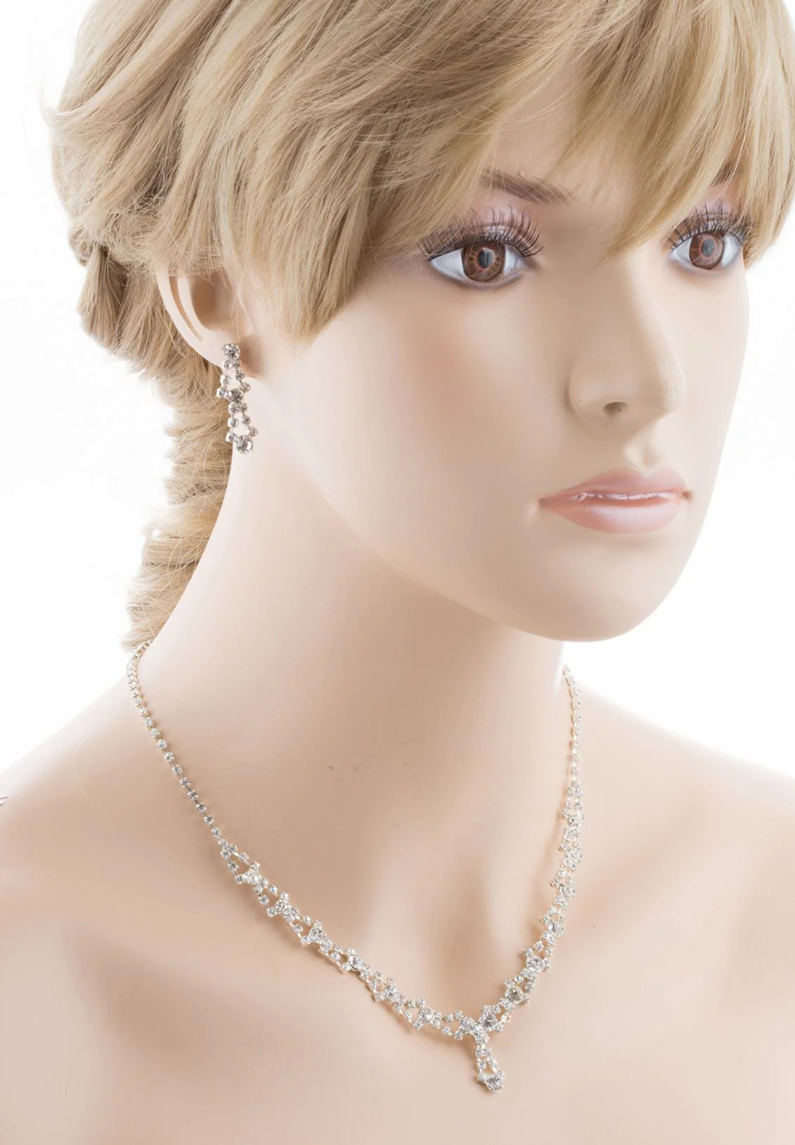 Bridal Wedding Set Crystal Rhinestone