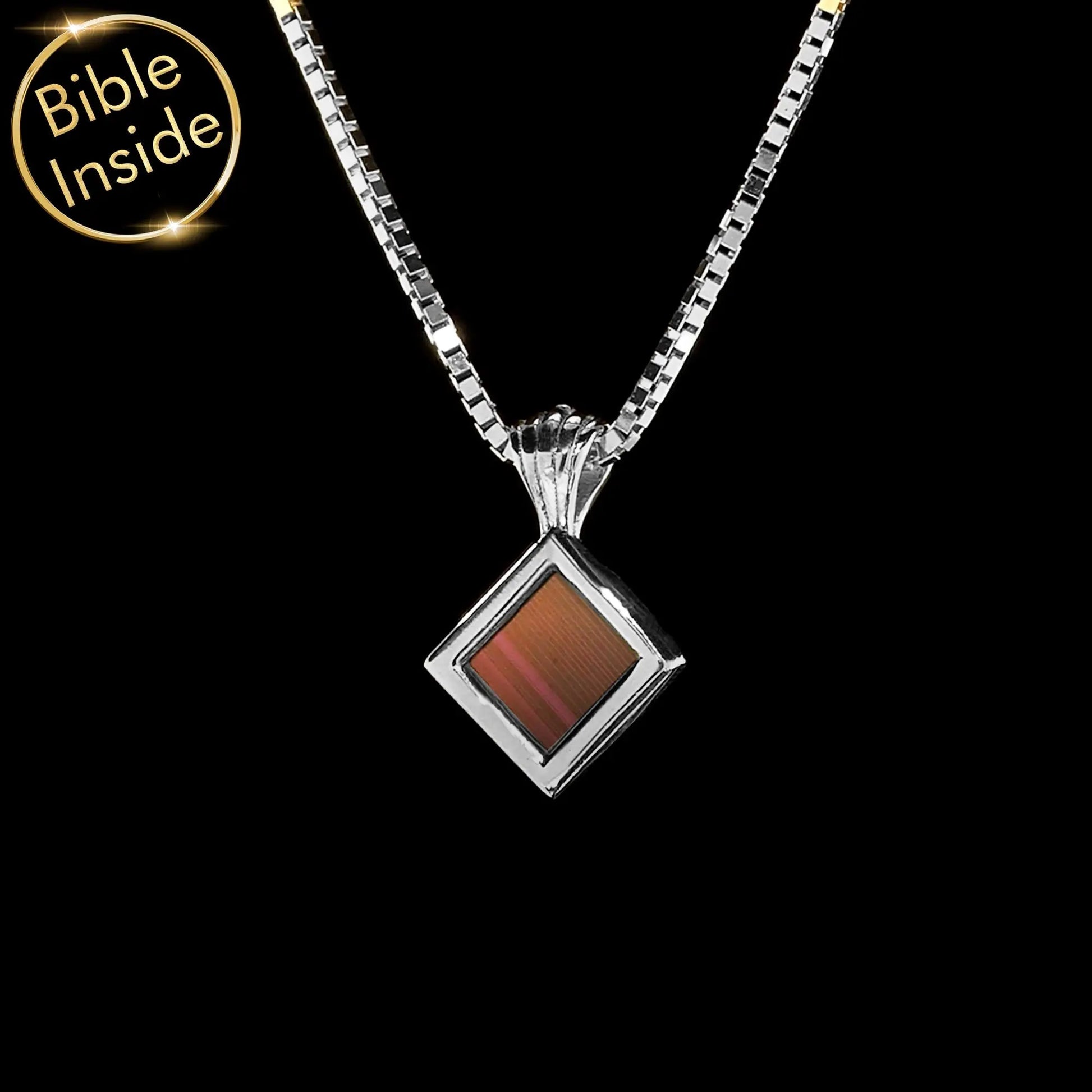 Bible Necklace: Minimalist Nano Bible - Pure Faith Pendant
