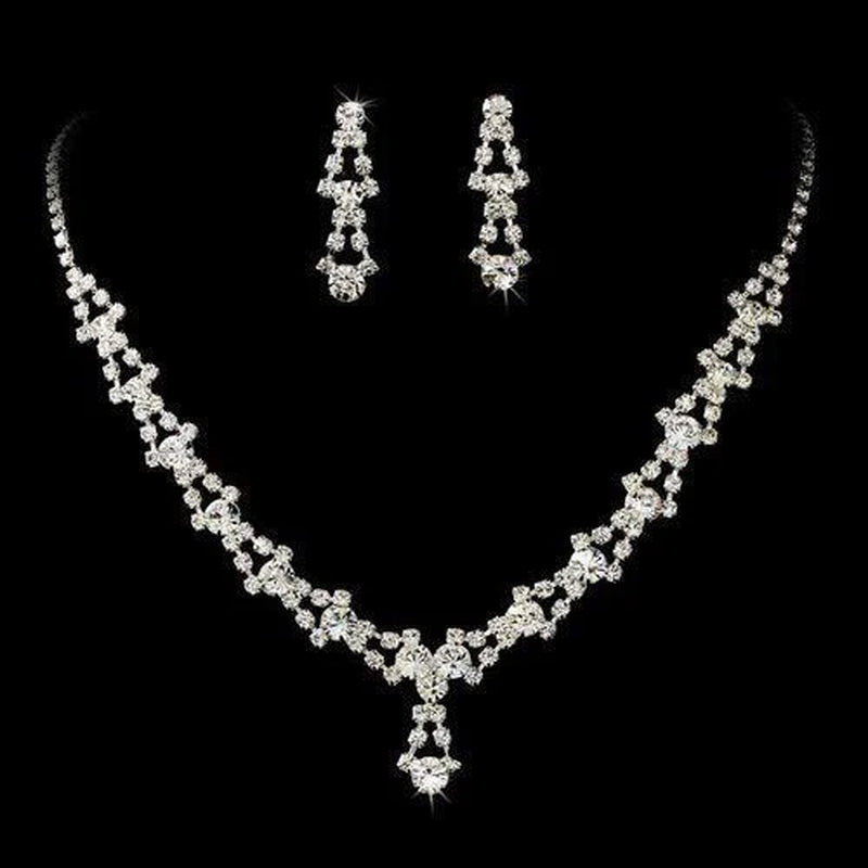 Bridal Wedding Set Crystal Rhinestone