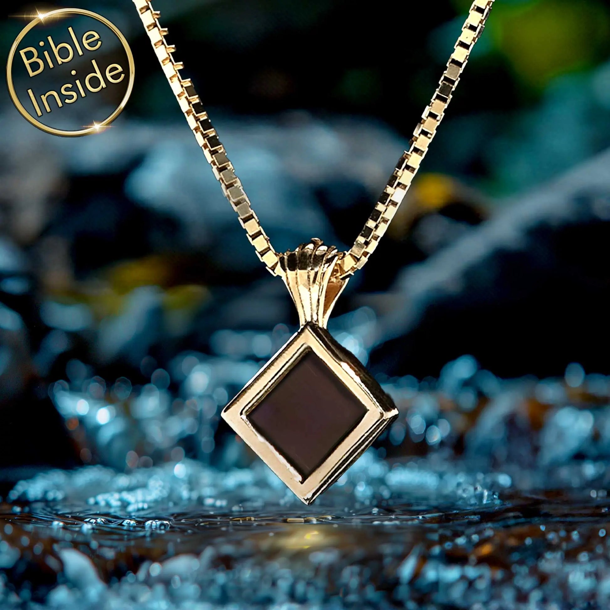 Bible Necklace: Minimalist Nano Bible - Pure Faith Pendant