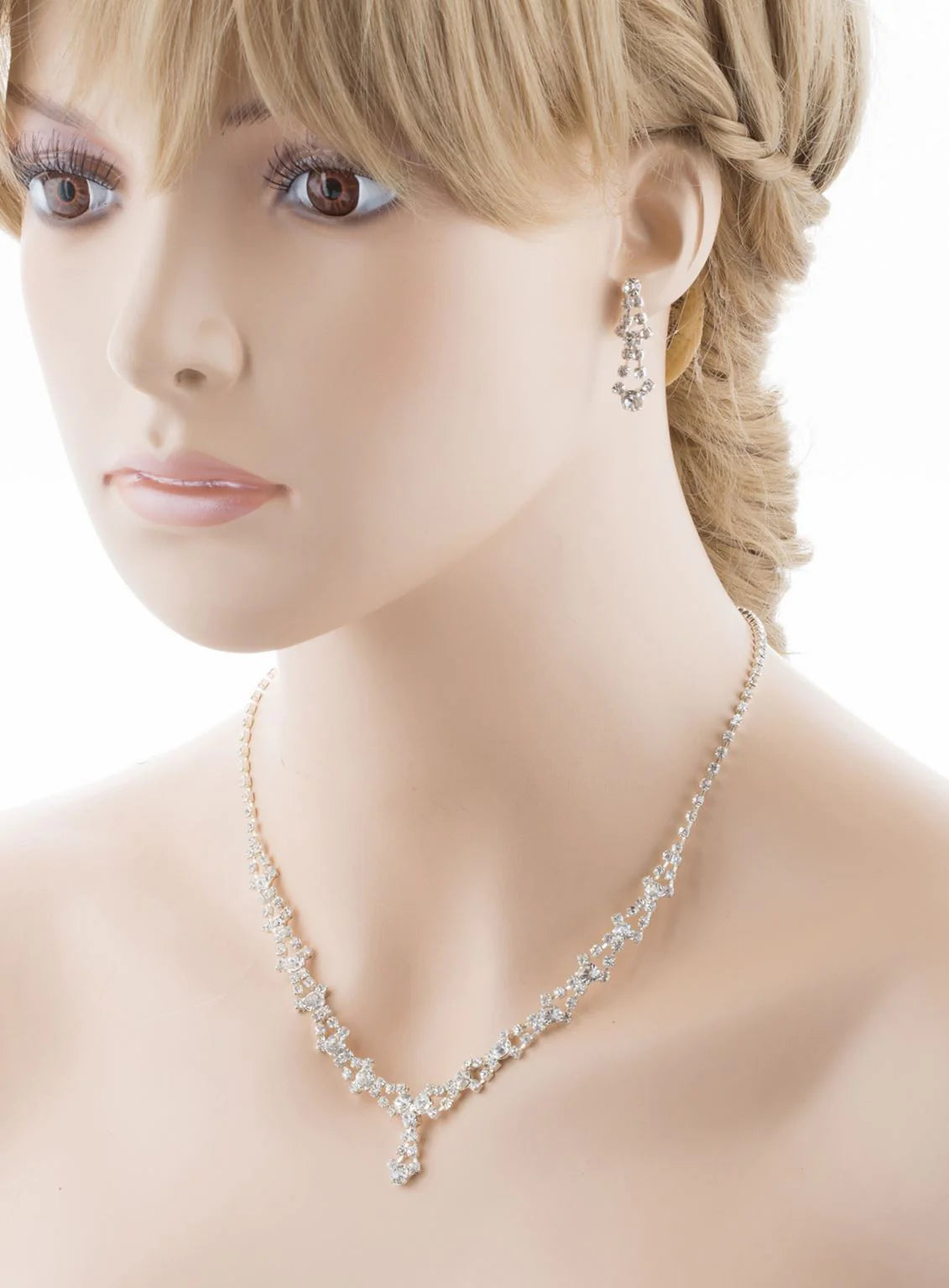 Bridal Wedding Set Crystal Rhinestone